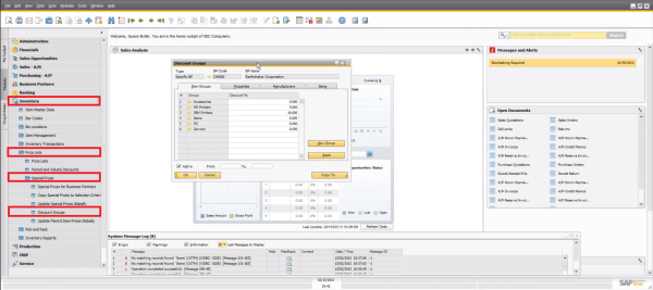 SAP Business One 9.0 - Pricing - Discount Groups