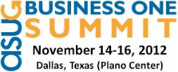 ASUG Business One Summit 2012