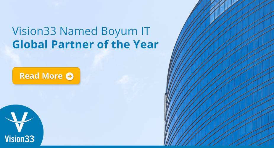 Vision33 Named Boyum IT Global Partner of the Year