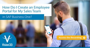 How Do I Create an Employee Portal for My Sales Team in SAP Business One?