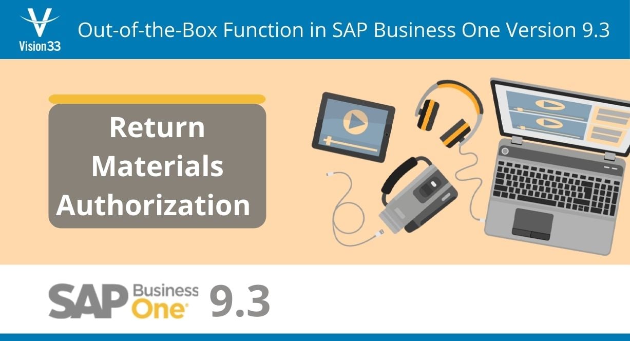 RMA in SAP Business One version 9.3