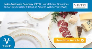 Italian Tableware Company, VIETRI, Hosts Efficient Operations on SAP Business One® Cloud on Amazon Web Services (AWS)