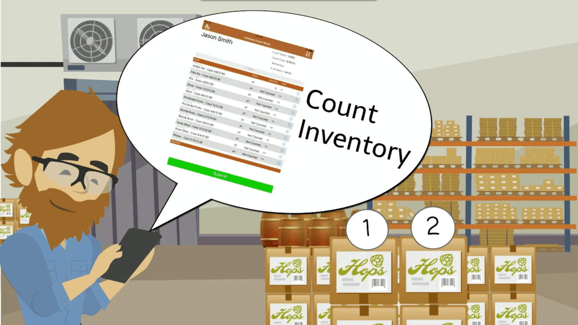 orchestratedbeer brewery inventory app count inventory