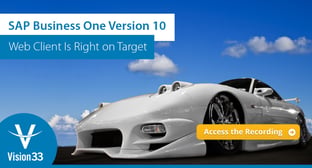 SAP Business One Version 10 Web Client Is Right on Target