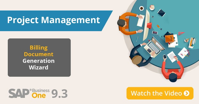 SAP Business One 9.3 Project-Management