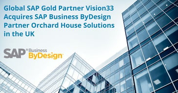 SAP Gold Partner, Vision33